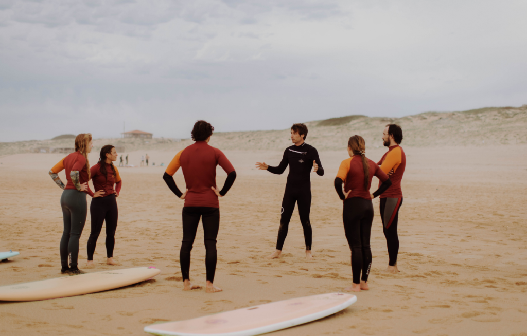 Cours de surf collectif | Cédric Giscos Surf School